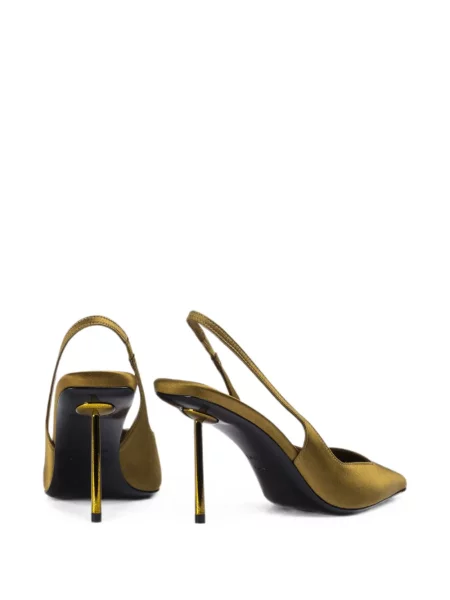 Pantofi cu toc Le Silla slingback verde
