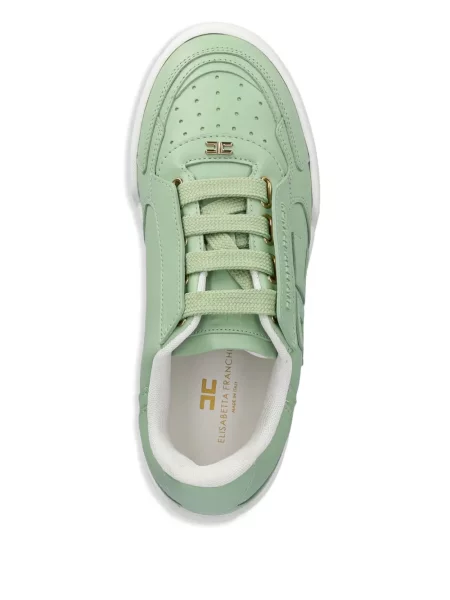 Sneakerși Elisabetta Franchi din piele verde