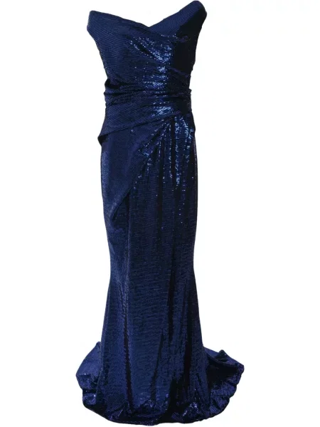Rochie Talbot Runhof cu paiete albastru