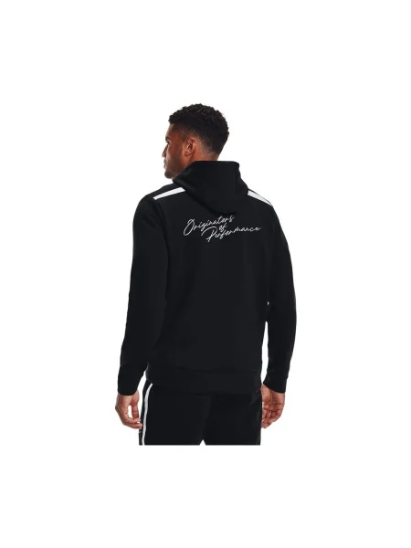 Pletená mikina s kapucňou Under Armour čierna
