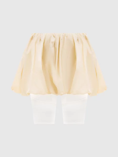 Спідниця міні з драпіруванням Juun.j жовта