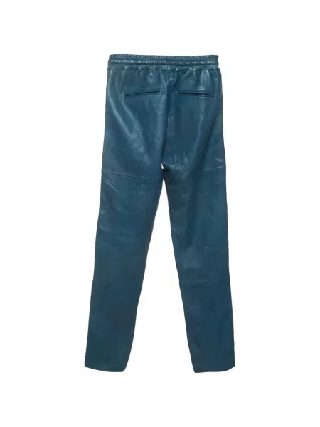 Pantaloni Zadig&voltaire din piele albastru