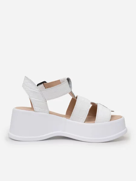 ISSA Plus Босоніжки Шкіра білий