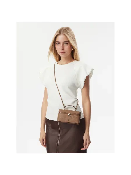 Furla keresztpántos táska női bőr Camelia Micro bézs