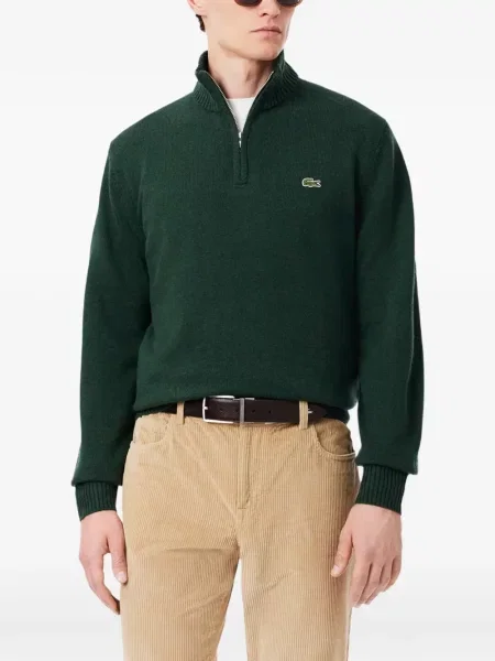 Πουλόβερ Lacoste με αυτόγραφο πράσινο