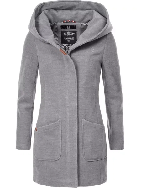 MARIKOO Palton de primăvară-toamnă Maikoo amestecat gri