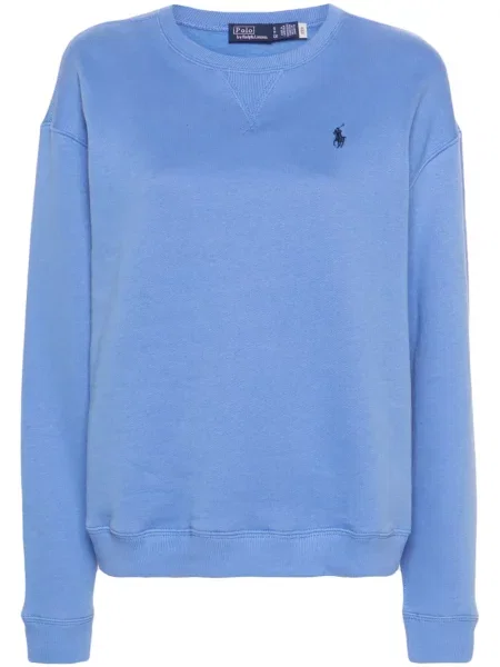 Czapka z daszkiem Polo Ralph Lauren z dżerseju niebieska