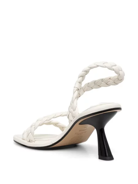 Sandale Souliers Martinez țesuți alb