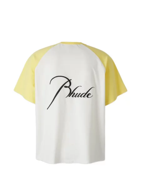Tricou Rhude cu imagine alb