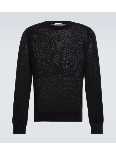 Pulover Jil Sander de lână negru
