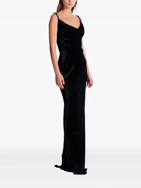 Rochie Balmain de catifea de costum negru