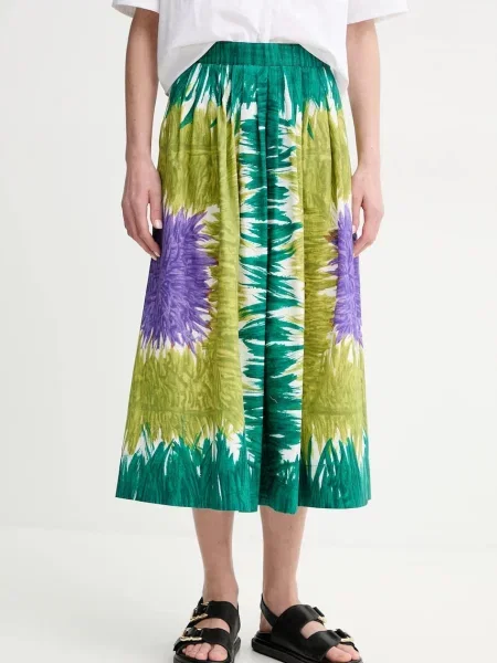 Weekend Max Mara fustă din midi evazati verde