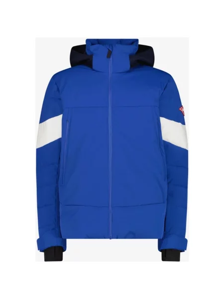 Kurtka z kapturem CMP Premium Detachable Hood niebieski czarny 48 biały