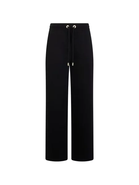 Pantaloni Roberto Cavalli cu broderie alergare cu cordon negru