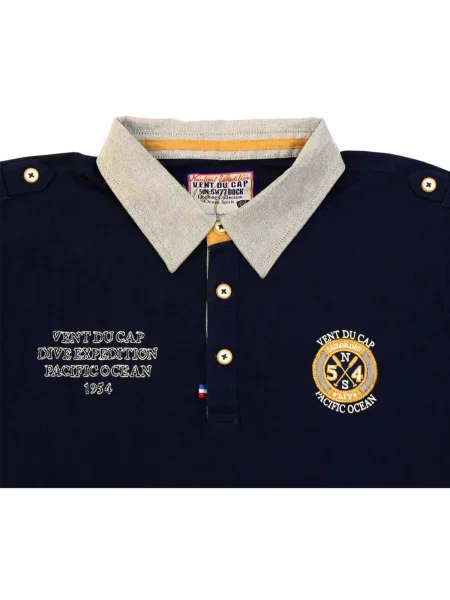 Tricou polo Vent Du Cap albastru