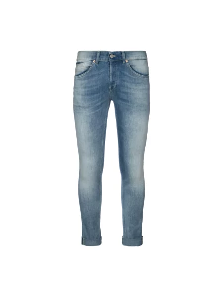 Skinny jeansy Dondup niebieskie
