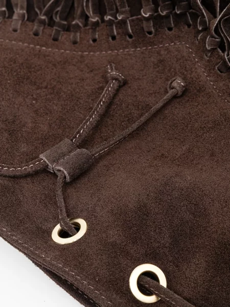 Замшевая сумка Answear.lab коричневая