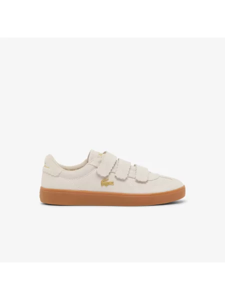 Кроссовки Lacoste с ремешками бежевые