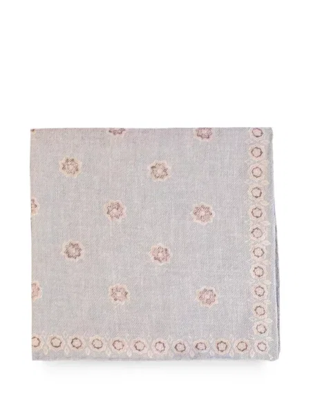 Fular Eleventy cu model floral gri