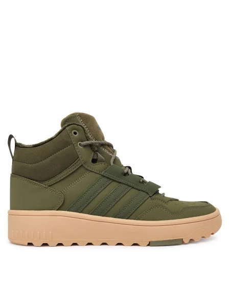 Adidas Сникърси Hoops Mid Каки зелено