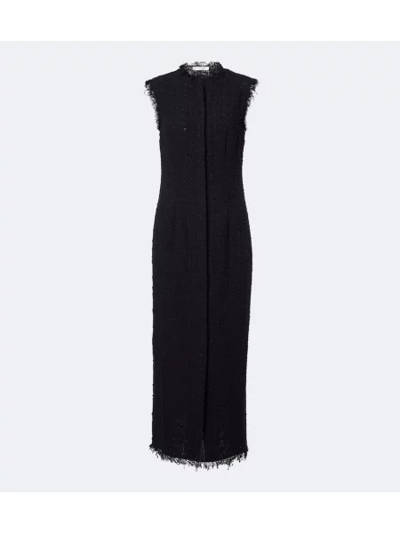 Rochie midi The Row de lână negru