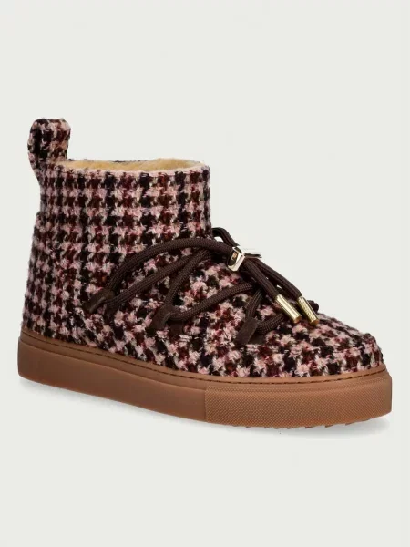 Inuikii Plaid Low cizme de zăpadă pentru femei maro