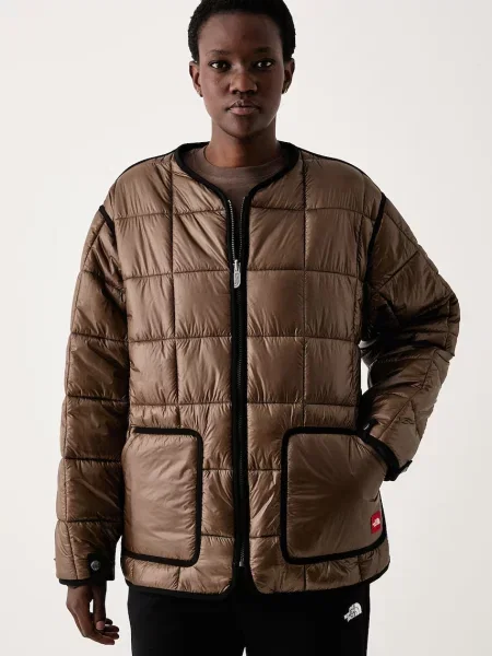 The North Face jachetă reversibilă pentru femei Redbox maro