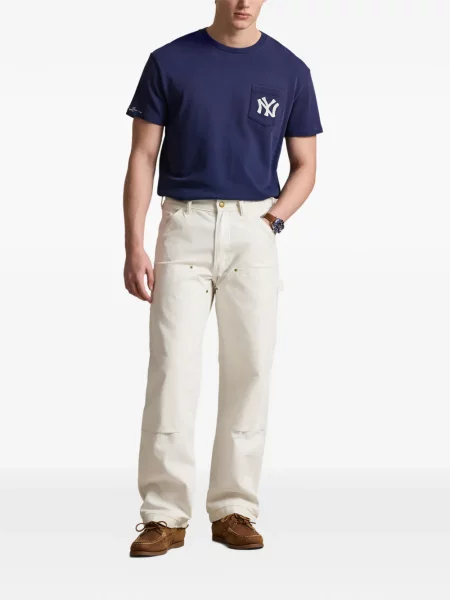 Кожени чорапи Polo Ralph Lauren с отворена пета с пейсли десен бяло