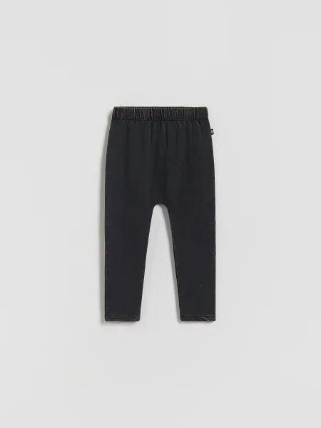 Reserved Pamutban gazdag leggings fekete