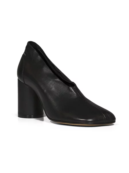 Czółenka Mm6 Maison Margiela skórzana czarna