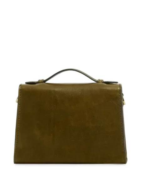 Geantă shopper The Bridge din piele verde