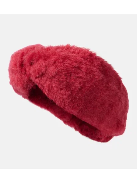 Căciulă Max Mara teddy roșu