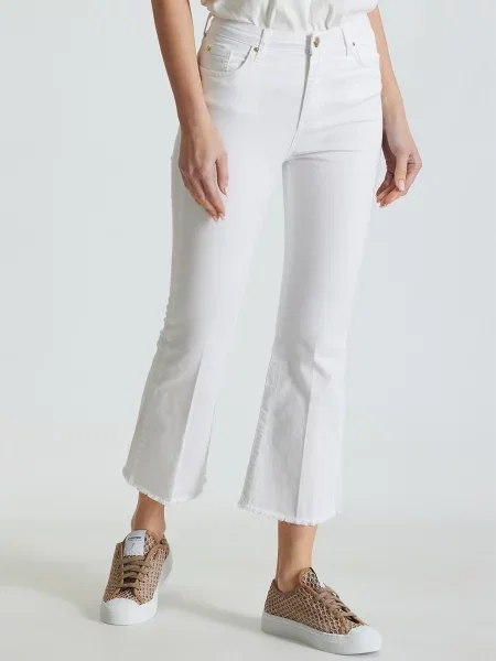 Джинси кльош KOCCA білий