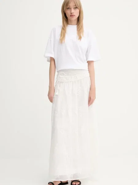 Спідниця MUNTHE ULINE maxi розкльошена білий