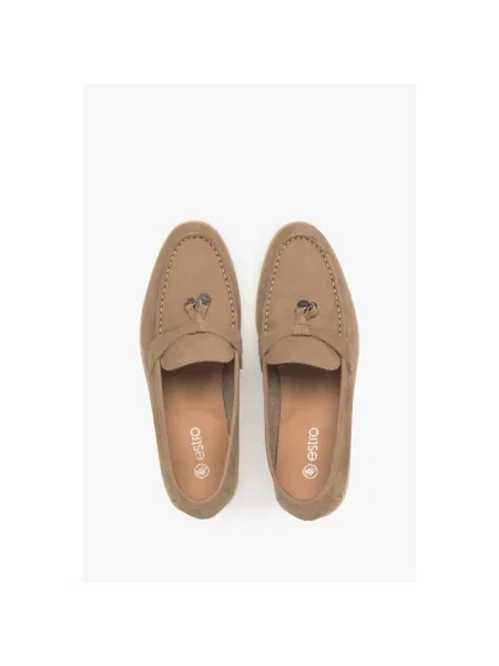 Лоферы Estro коричневые