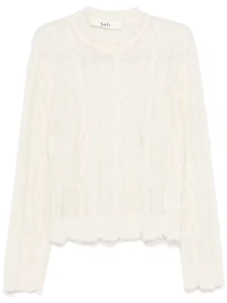 Sweter Séfr biały