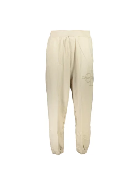 Spodnie Calvin Klein beżowe