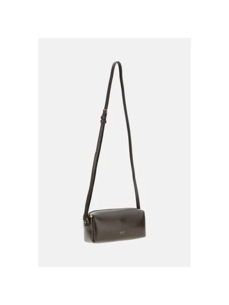 Torebka crossbody Khaite skórzana brązowa