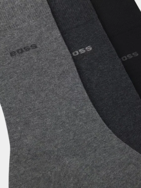 Меланжевые носки Boss серые