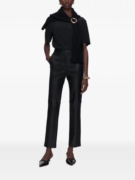 Pantaloni Joseph din piele negru