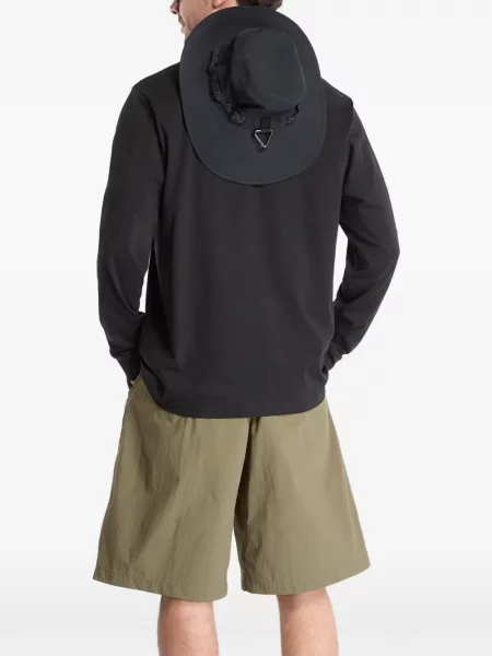 Lung tricou The North Face cu imagine negru