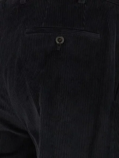 Pantaloni Lardini de catifea cord albastru