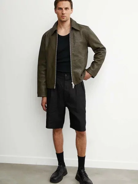 Лляні шорти Sunflower чорний