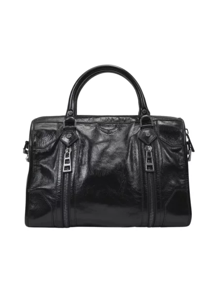 Torebka skórzana Zadig&voltaire retro czarna