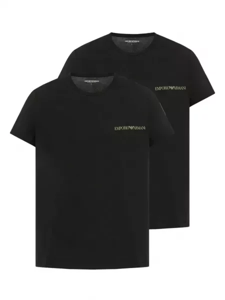 Cămașă Emporio Armani cu autograf negru