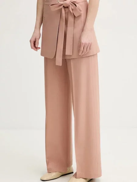 AERON pantaloni HURAA lat high waist portocaliu