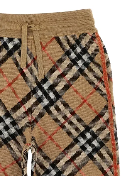 Joggery dziecięce Burberry brązowe