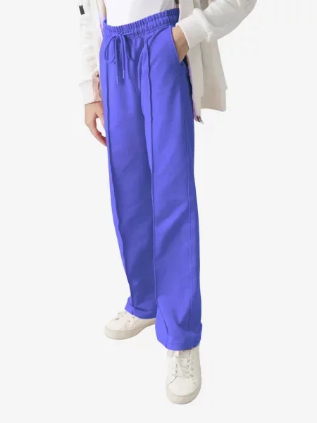 Tommy Life Hlače TOMMY Gerippte Jogginghose kobalt plava