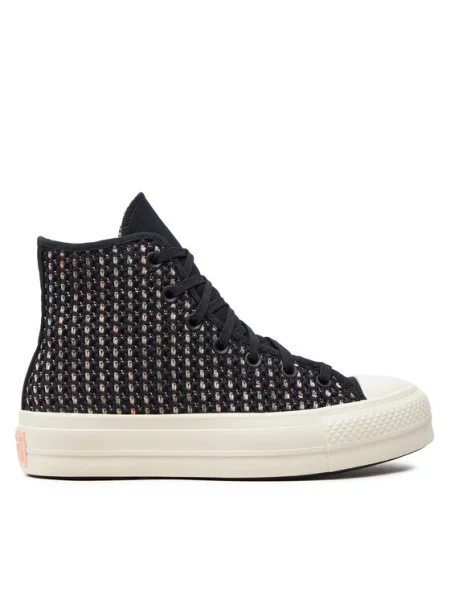 Converse Кеди Chuck Taylor All Star Lift Platform Crochet чорний