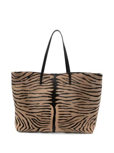 Geantă shopper Fendi cu imagine cu dungi de tigru